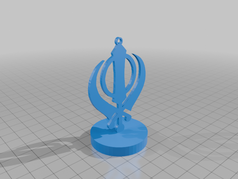 sikh khanda with stand