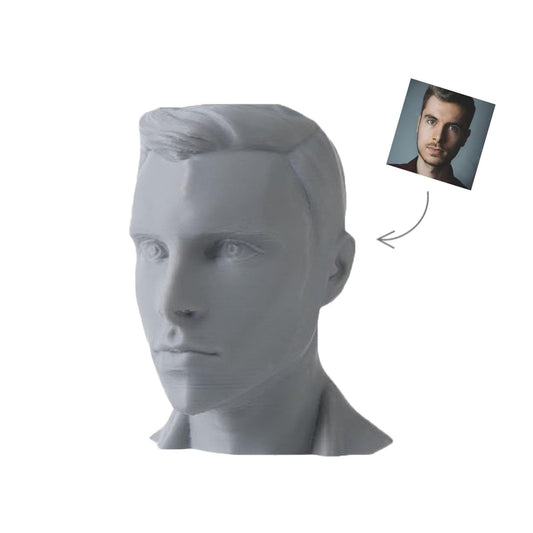 Custom 3D Printed Bust (From Your Photo)